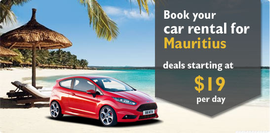 Book your car rental for Mauritius